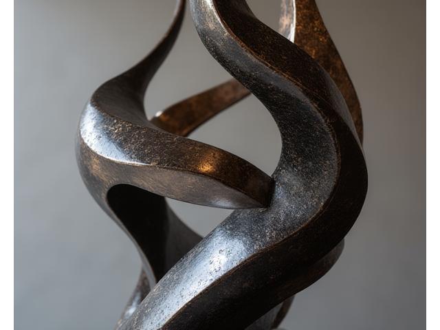 国際金属工芸展でグランプリを受賞した「流転の息吹」のメタルアート作品詳細。