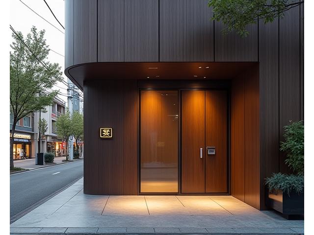 銀座の落ち着いた街並みの中にあるコハクフォージドの外観