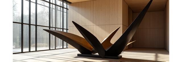 モダンなアートメタル彫刻