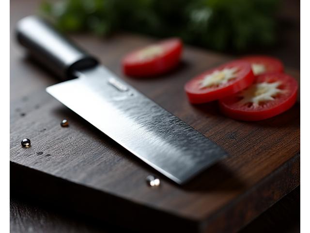 切れ味鋭く美しいカスタムメイドの和包丁。職人の手によって丁寧に研ぎ澄まされている。